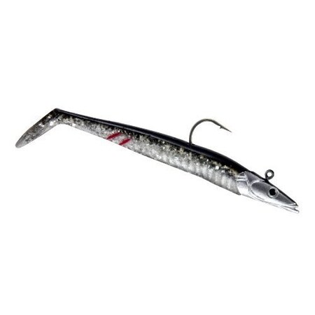 Savage Gear Soft Sandeel Lure, Dirty Silver, 6, 1 12Oz Sinking, 1 Head, 2 Bodies SE-J160-DS